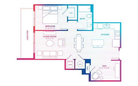 a blueprint of a floor plan of a house